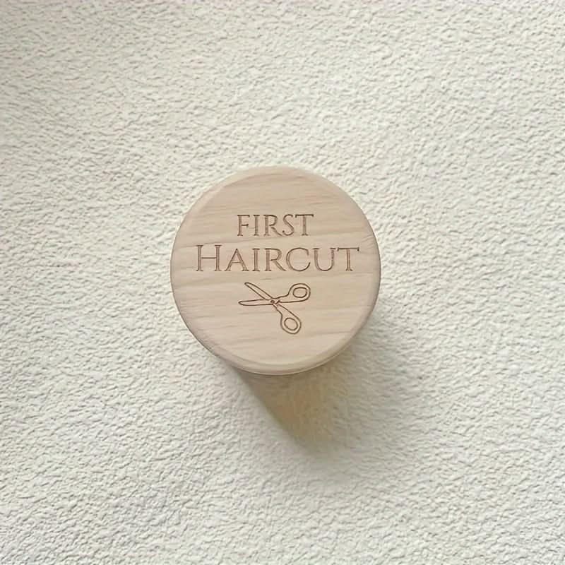 Wooden Baby Hair Keepsake Box, Portable