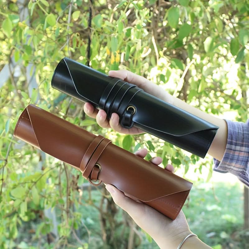 Waterproof PU Leather Tool Roll Bag