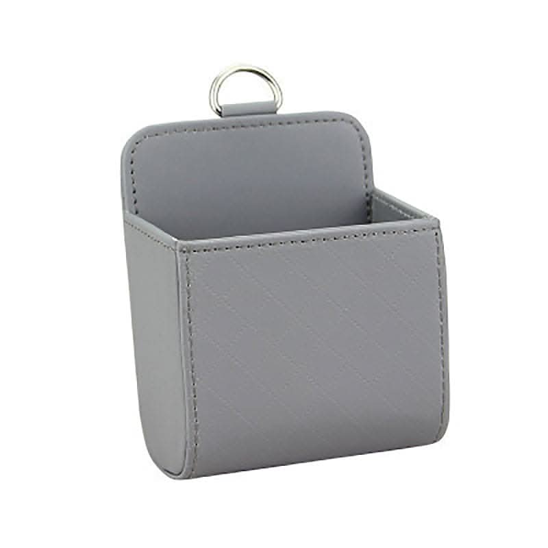 PU Leather Car Air Vent Phone Holder & Storage Pouch