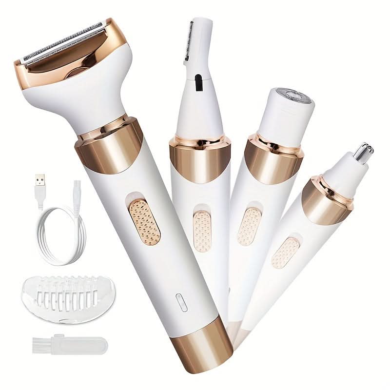 4-in-1 Rechargeable Wet/Dry Women's Shaver