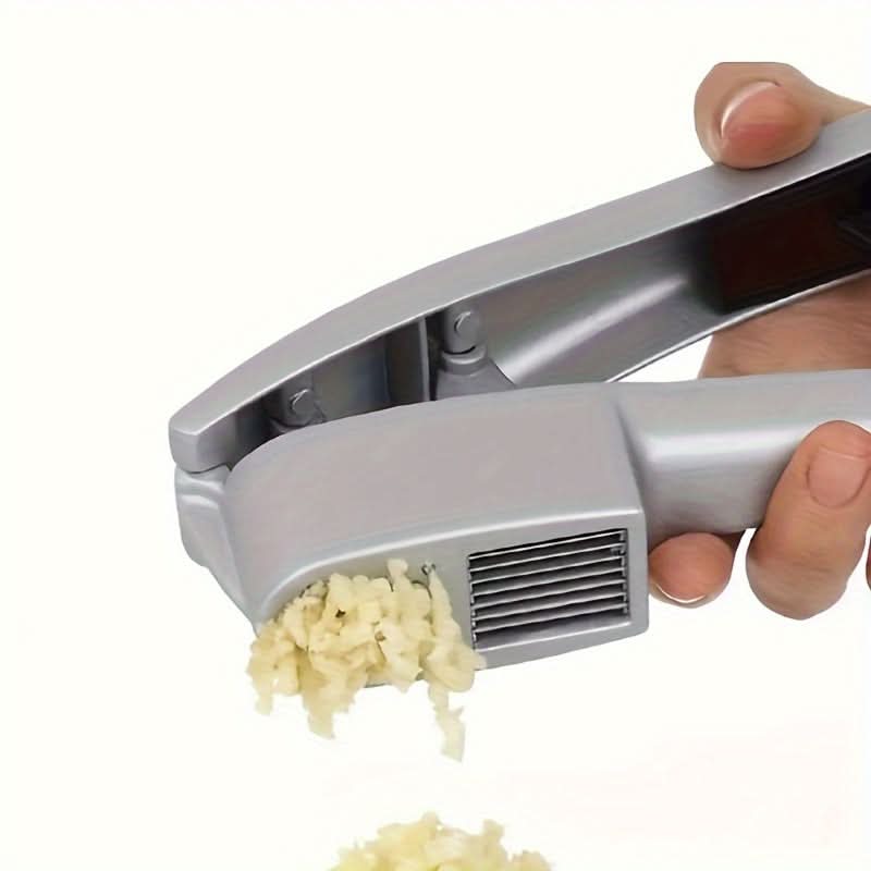 Multifunctional Aluminum Alloy Garlic Press – Slices & Mins Garlic, Easy-to-Use