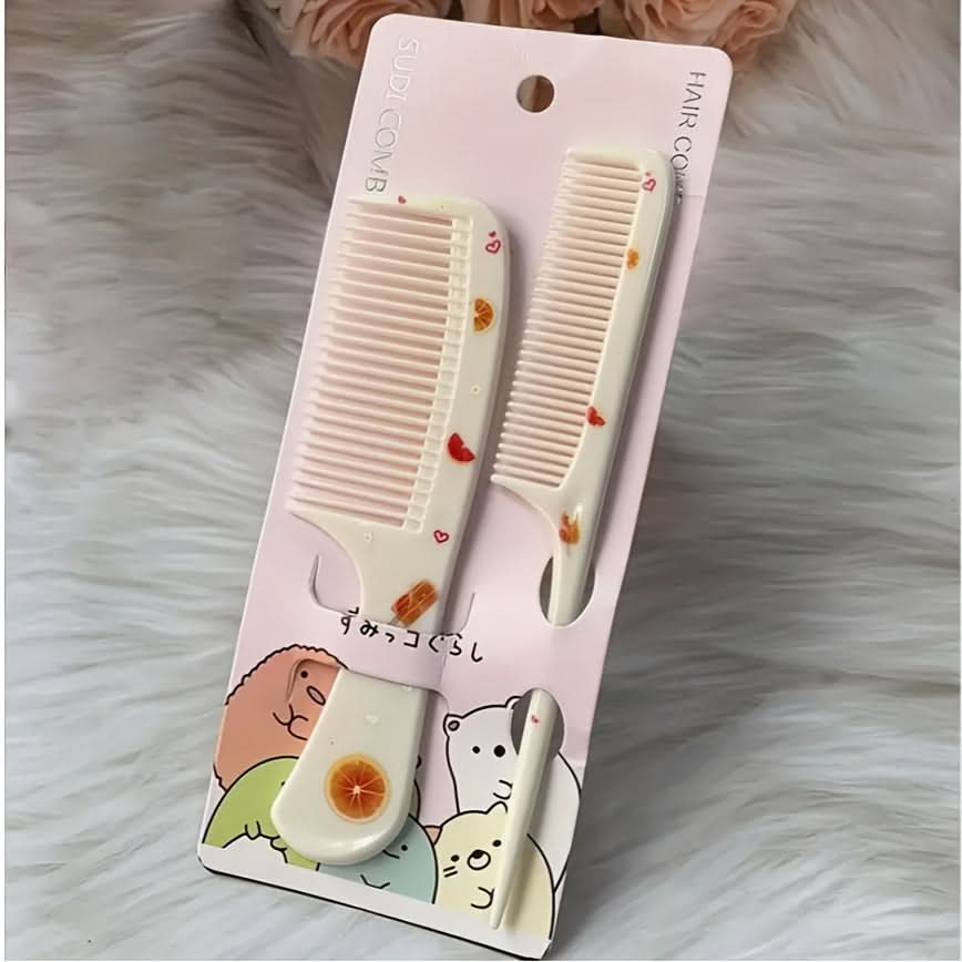 2PCS Cartoon Kids Anti-Static Hair Combs