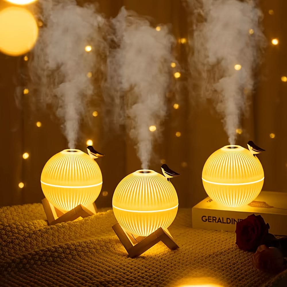 Cute Bird-Shaped USB Humidifier with Night Light