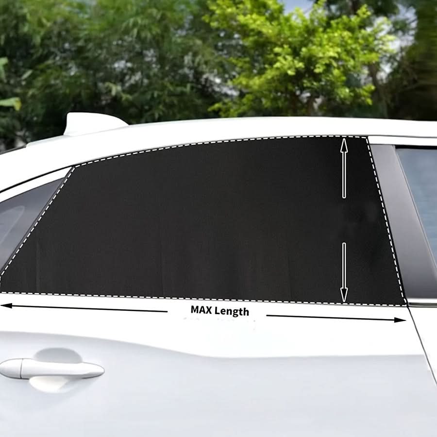 Car Privacy Window Screen – UV Protection Mesh with Zipper