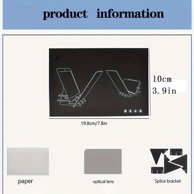 Creative Drawing & Sketching Tool Set with Projection Board - Phone & Tablet Compatible