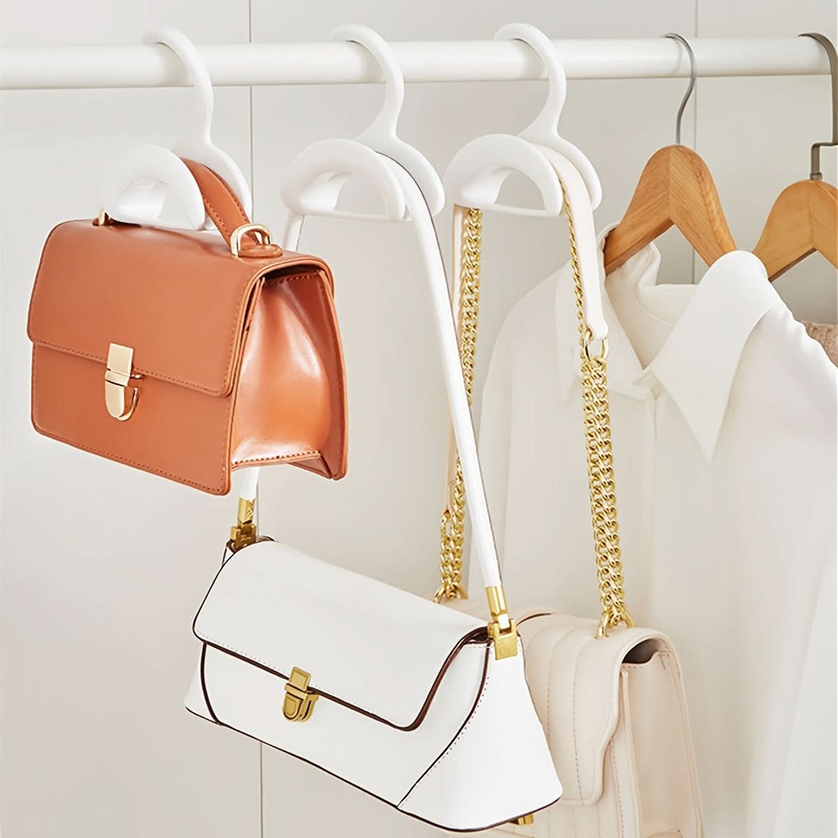 Stylish 1pc Bag Hook Arch Hanging Rack – Closet Organizer for Handbags