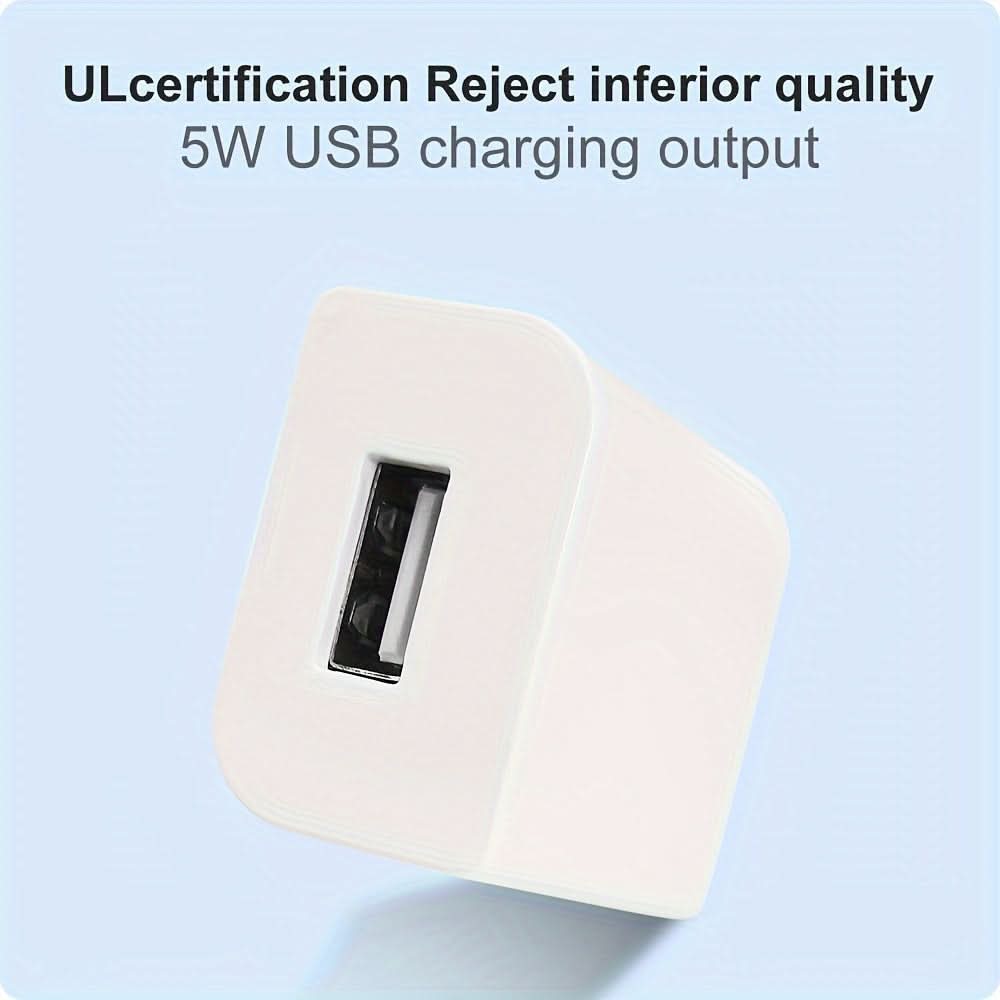 High-Speed USB Wall Charger for iPhone/Samsung