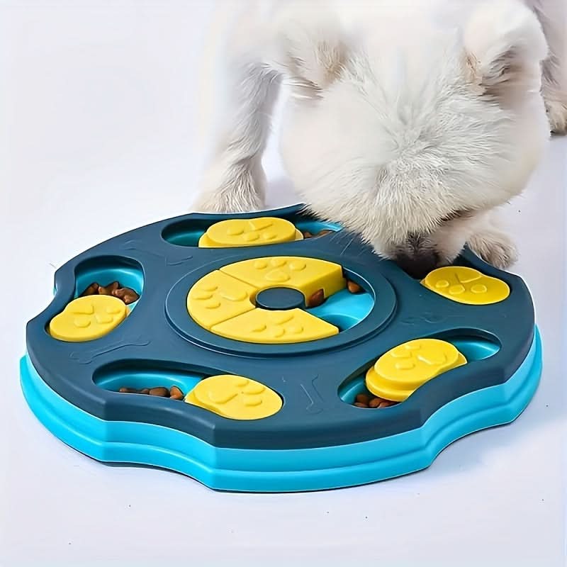 Turquoise Slow Feeder Dog Bowl Maze