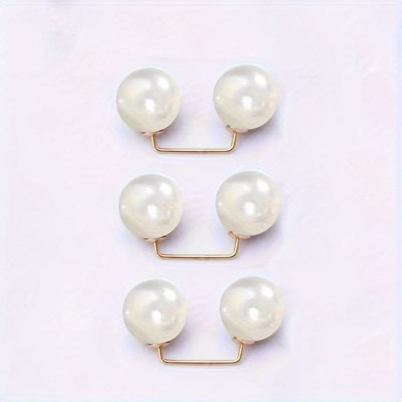 Pack of 3 Pearl Brooch Pins for Waist Cinching