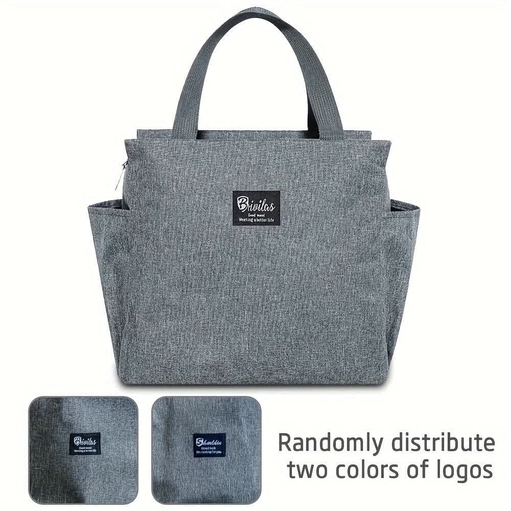 Canvas Insulated Lunch Bag -  Perfect for Office, School, Travel, and Picnic