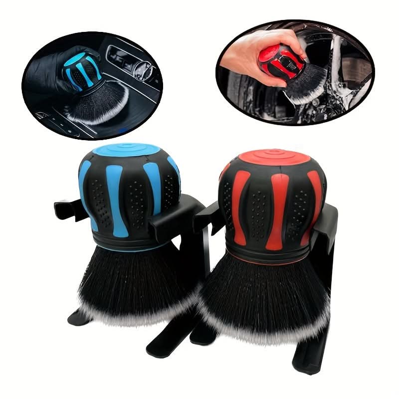 Premium Car Detailing Brush – Large Area Soft Bristles, Ball Handle for Dust Removal