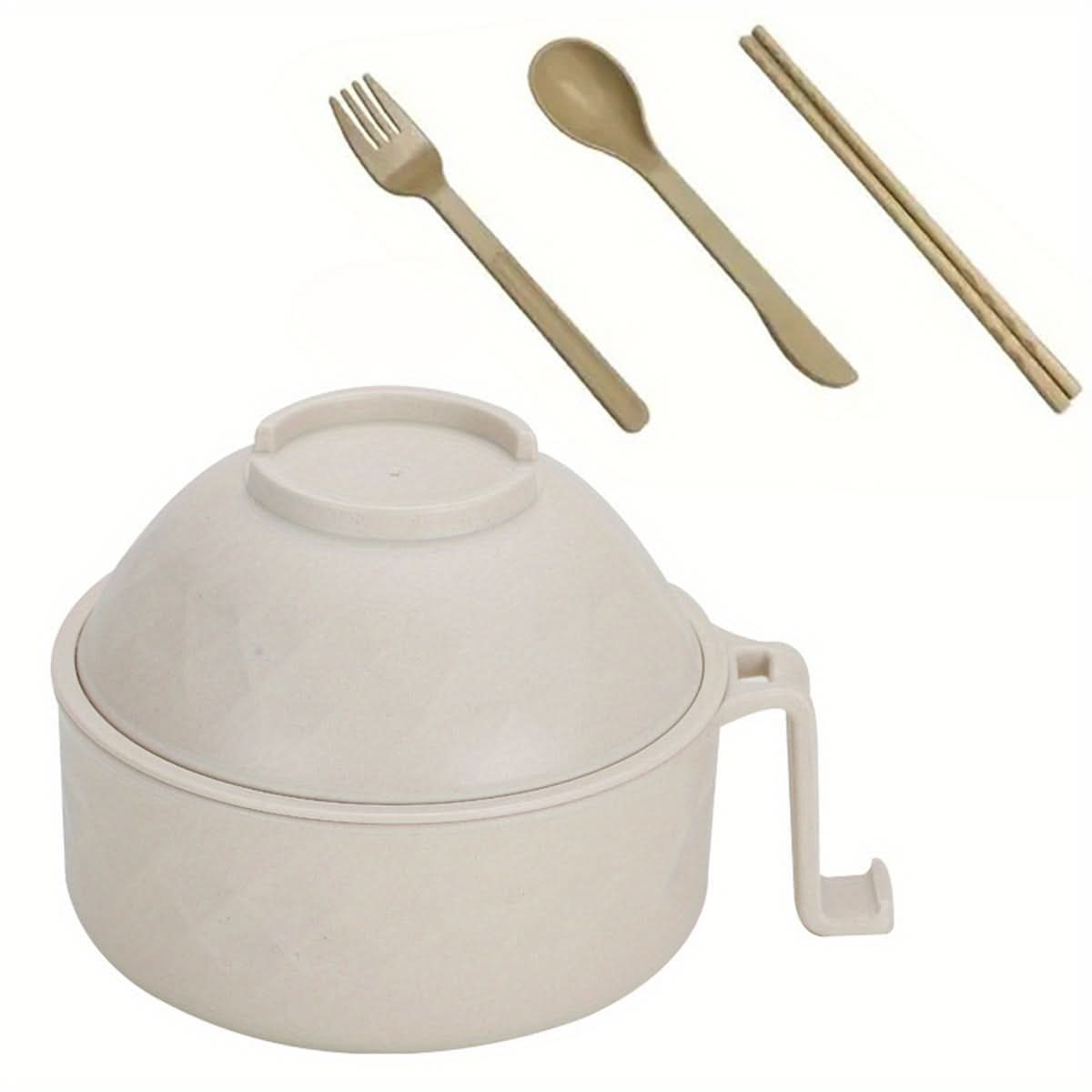 Microwave Ramen Bowl Set – Instant Noodles Cooker with Chopsticks