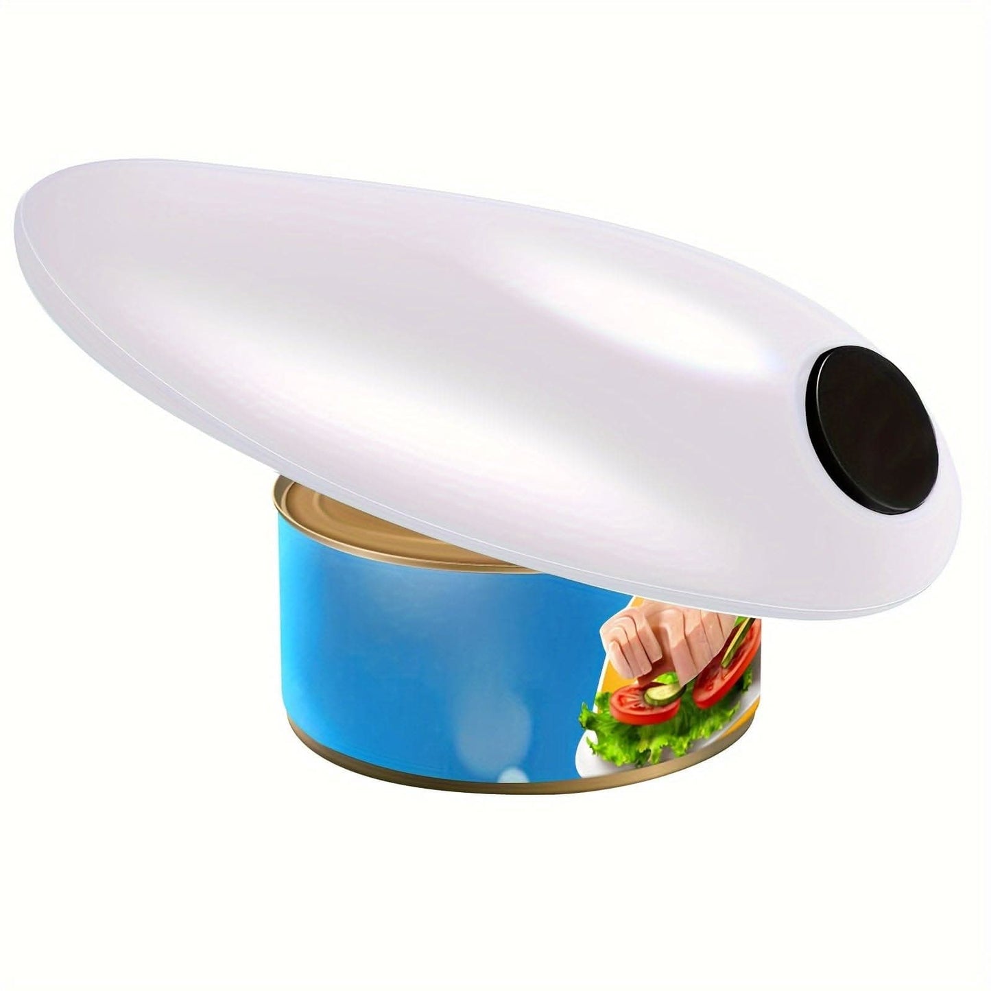 Electric Can Opener – Automatic, Smooth Edge, Battery-Operated