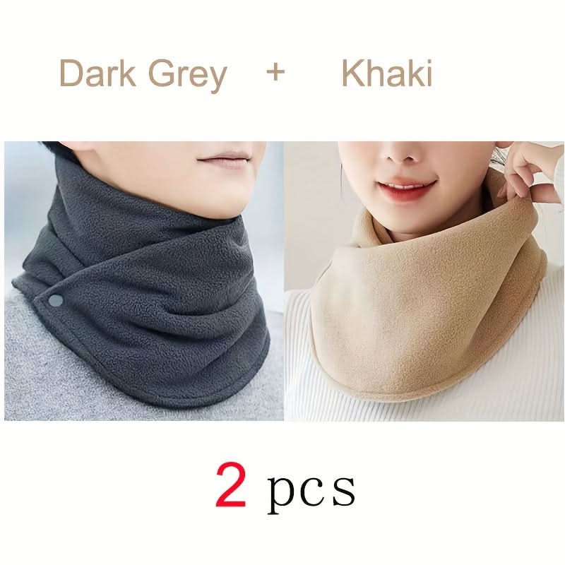 Two-Pack Winter Neck Scarf – Windproof, Warm Polyester Cycling Neck Protector