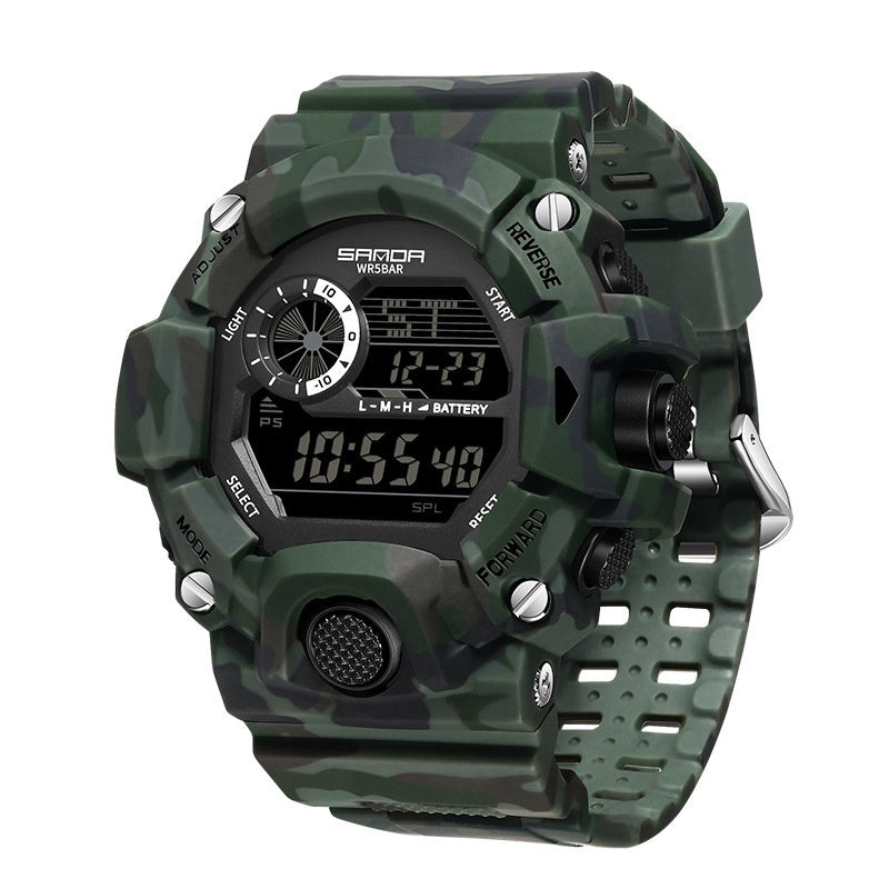 Sanda 2183 Camouflage Digital Sports watch for Men
