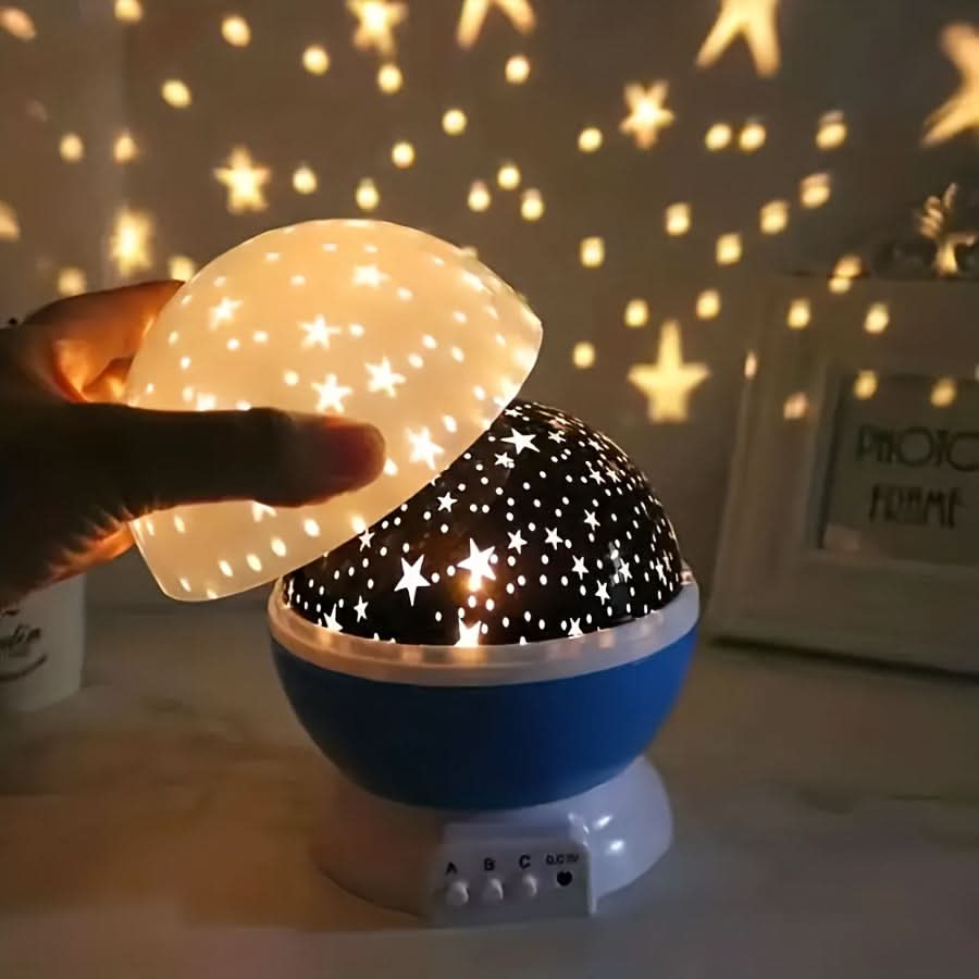 360° Rotating Moon Star Light Projector