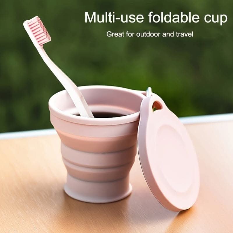 4-Piece Premium Silicone Collapsible Travel Cups