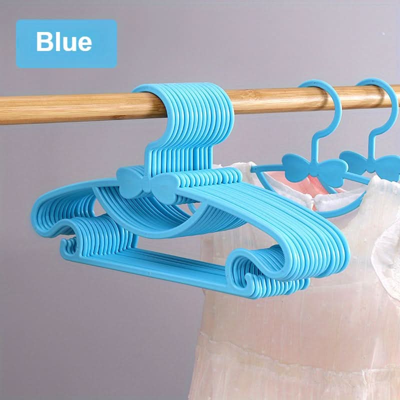 50pcs Colorful Plastic Kids' Clothes Hangers