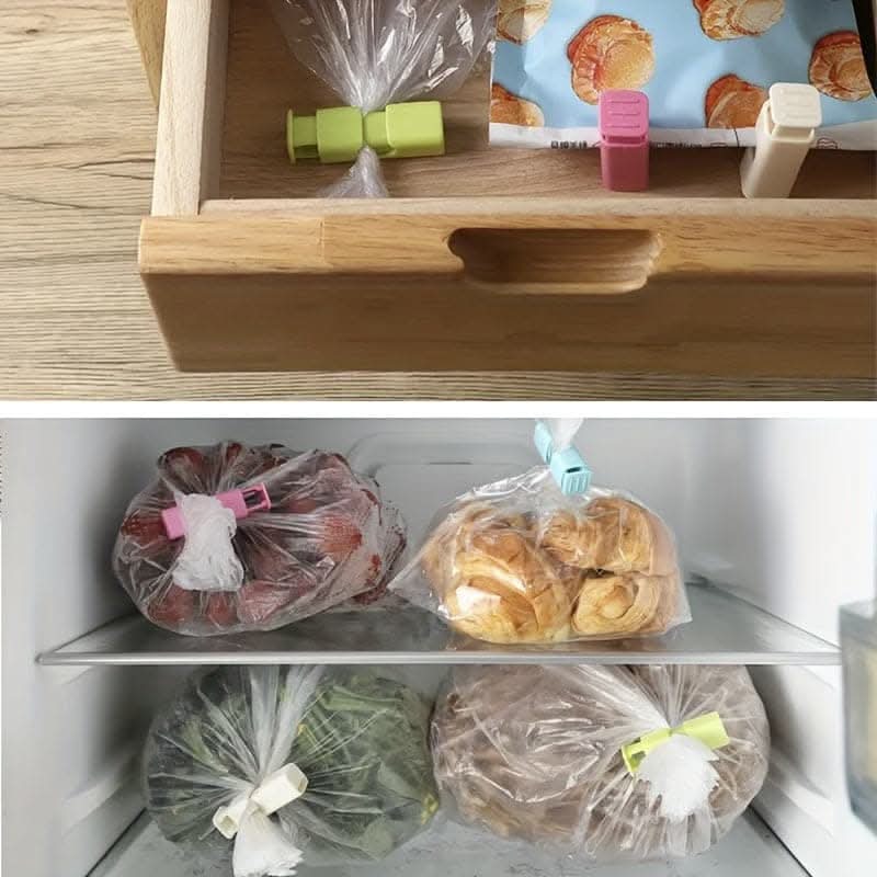 12pcs Premium Bread Bag Clips - Airtight Sealing & Easy Lock