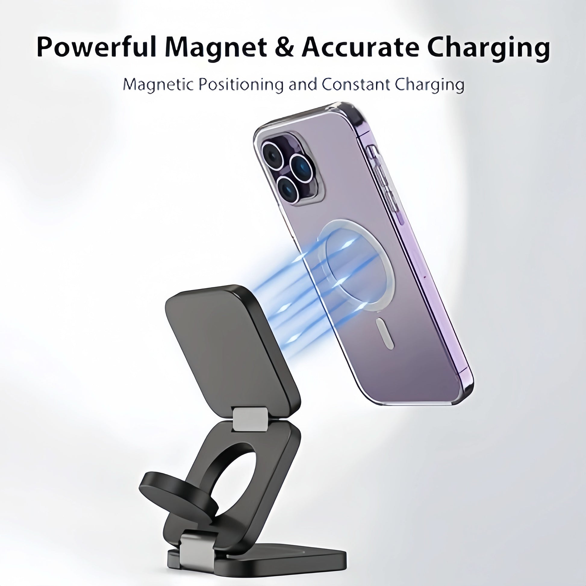 15W Magnetic 3-in-1 Wireless Charging Station