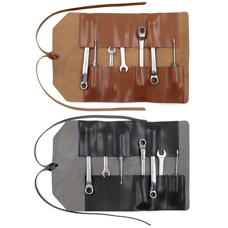 Waterproof PU Leather Tool Roll Bag