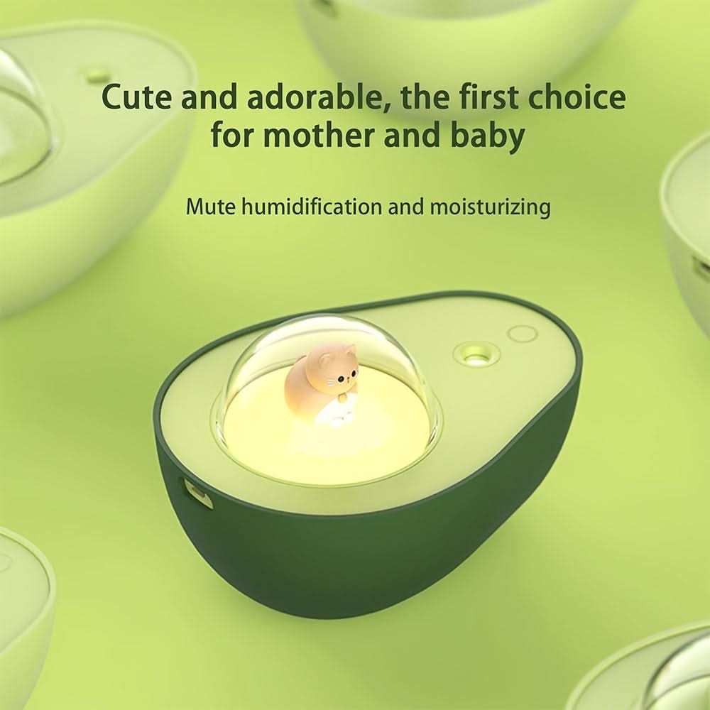 Avocado-Shaped USB Humidifier & Air Purifier – Portable Aromatherapy for Home