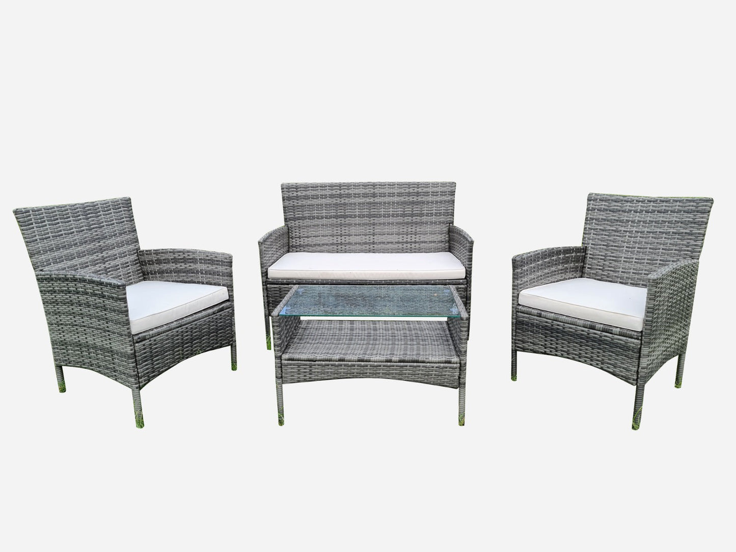 Atlan Medium Grey Sofa Set