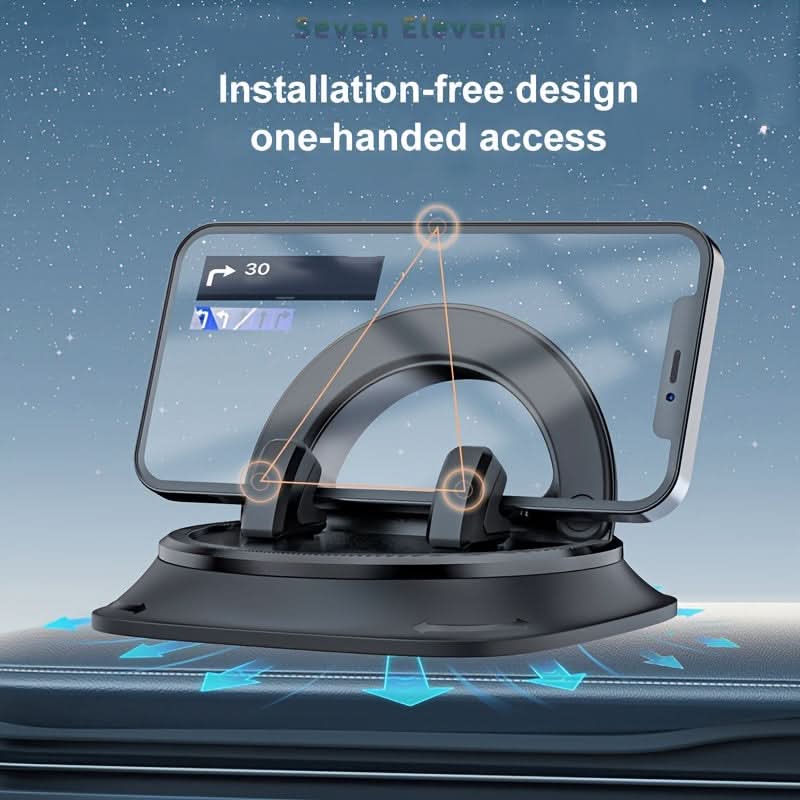 360° Rotatable Car Phone Mount-Waterproof ABS Dashboard Holder