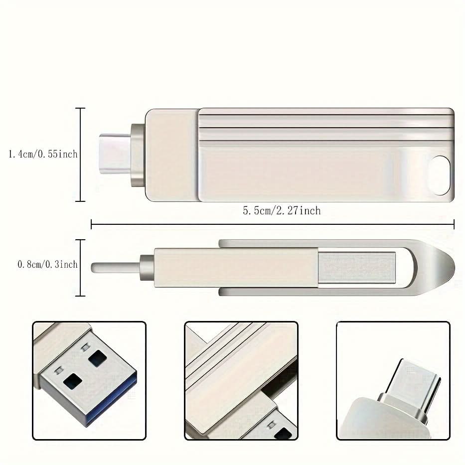 512GB USB 3.0 Flash Drive with Type-C Port