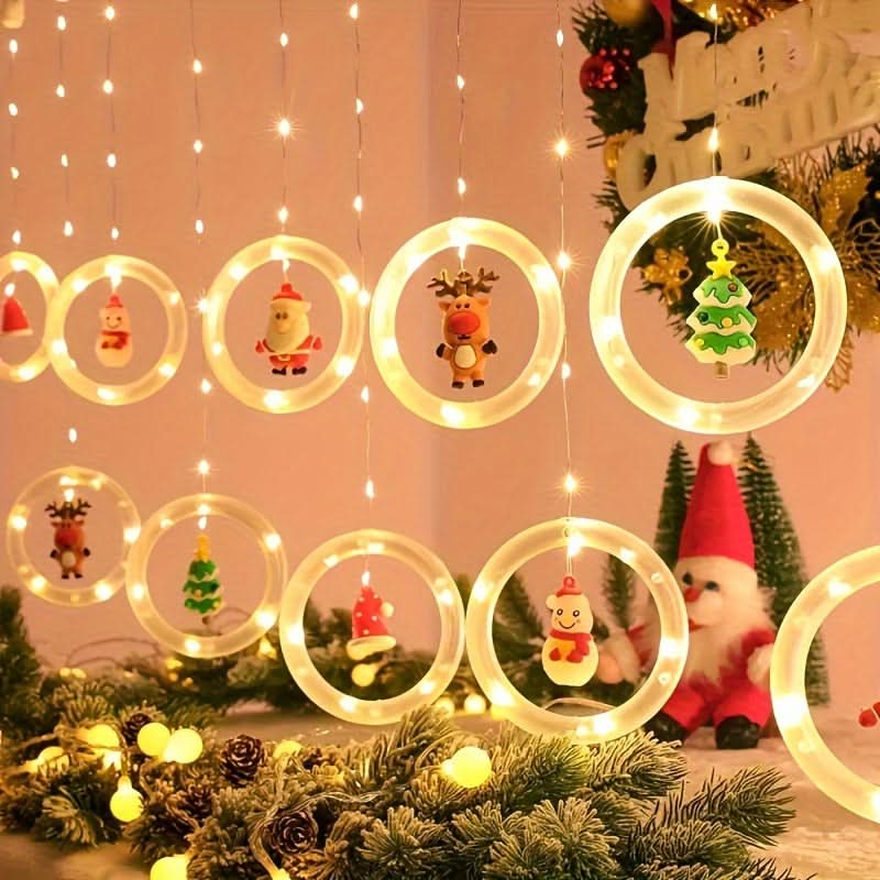 USB LED Christmas Santa Light String for Decor
