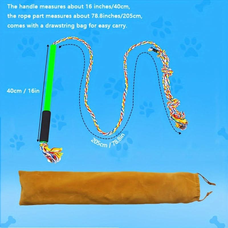 Sparkle Paws Dog Flirt Pole – Interactive Toy