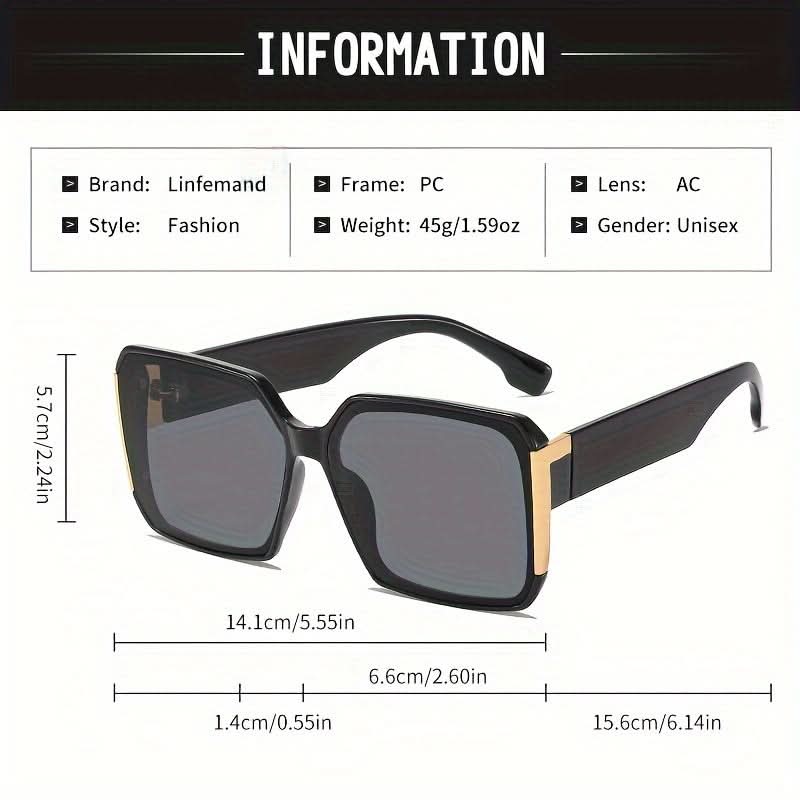 Fashion Large Frame Glasses – Chic Outdoor Accessory