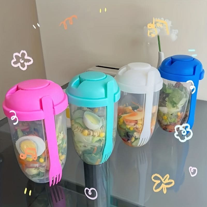 1000ml Salad Shaker Cup with Lid