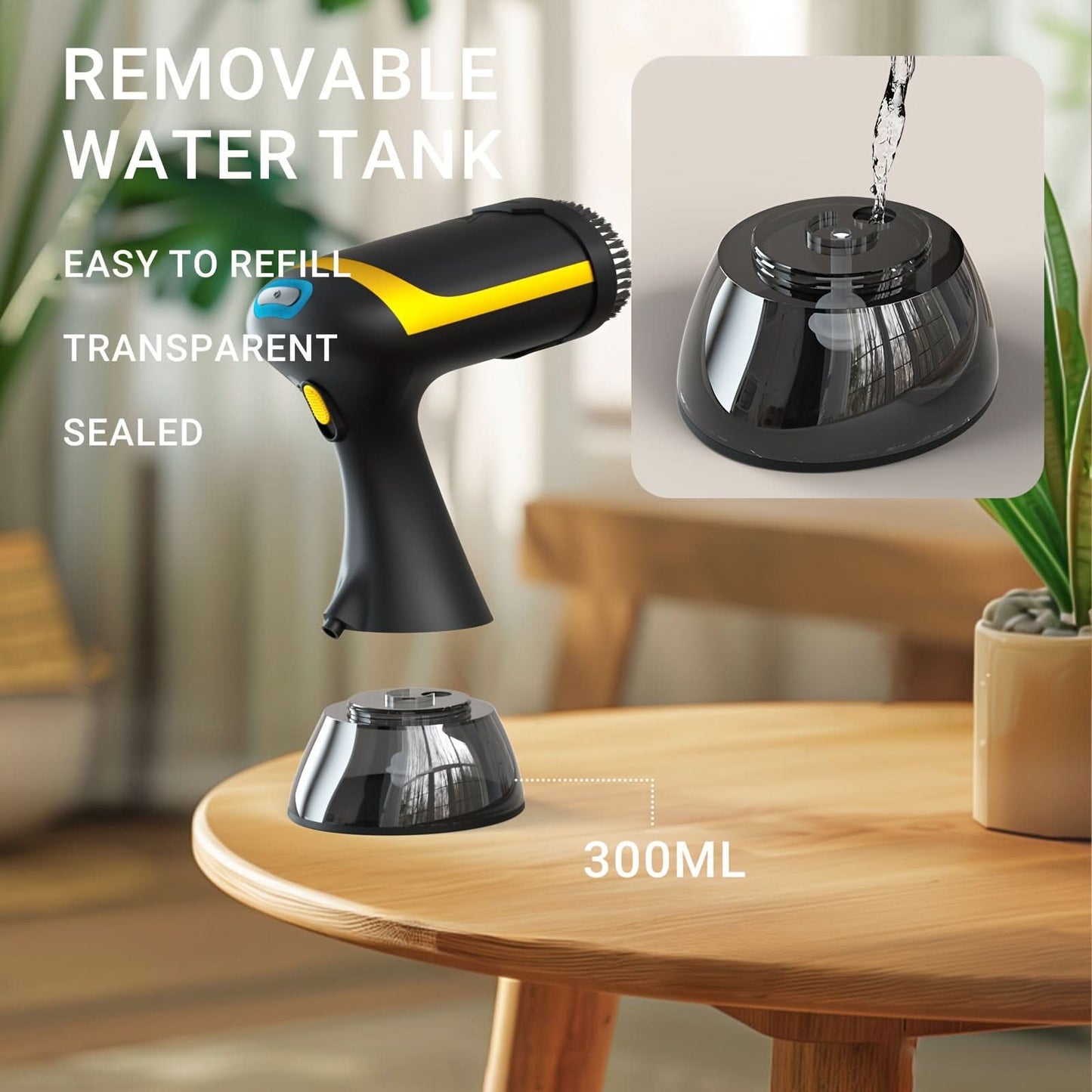 1500W Handheld Fabric Steamer – Portable Garment Steamer for Travel