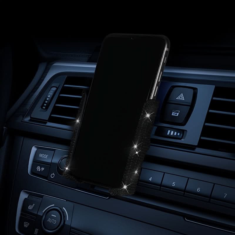 Car Phone Holder with Artificial Diamond