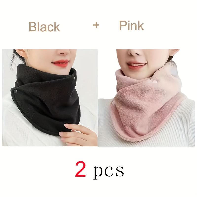 Two-Pack Winter Neck Scarf – Windproof, Warm Polyester Cycling Neck Protector