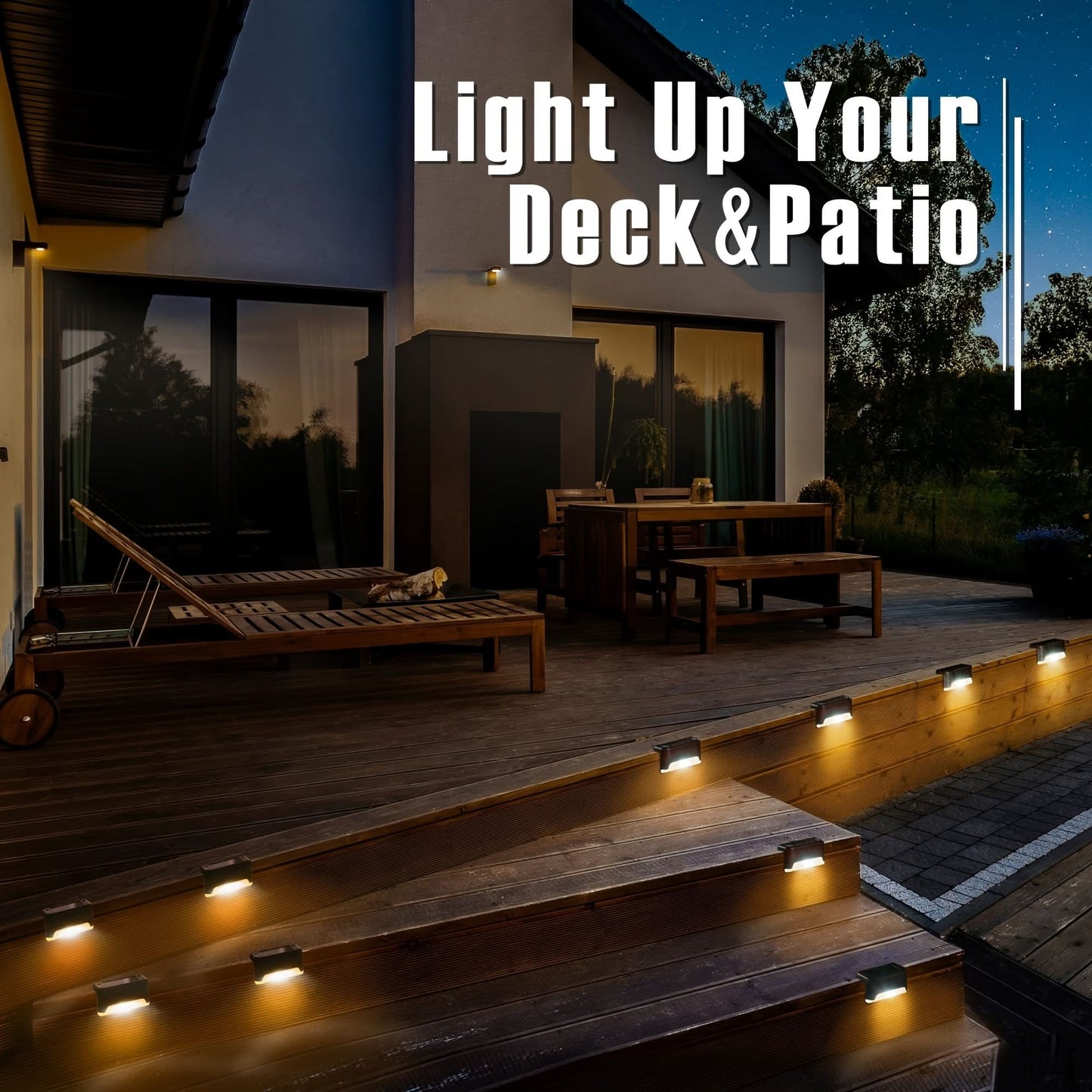 4 Pcs Solar Powered Outdoor Garden Lights - Waterproof LED