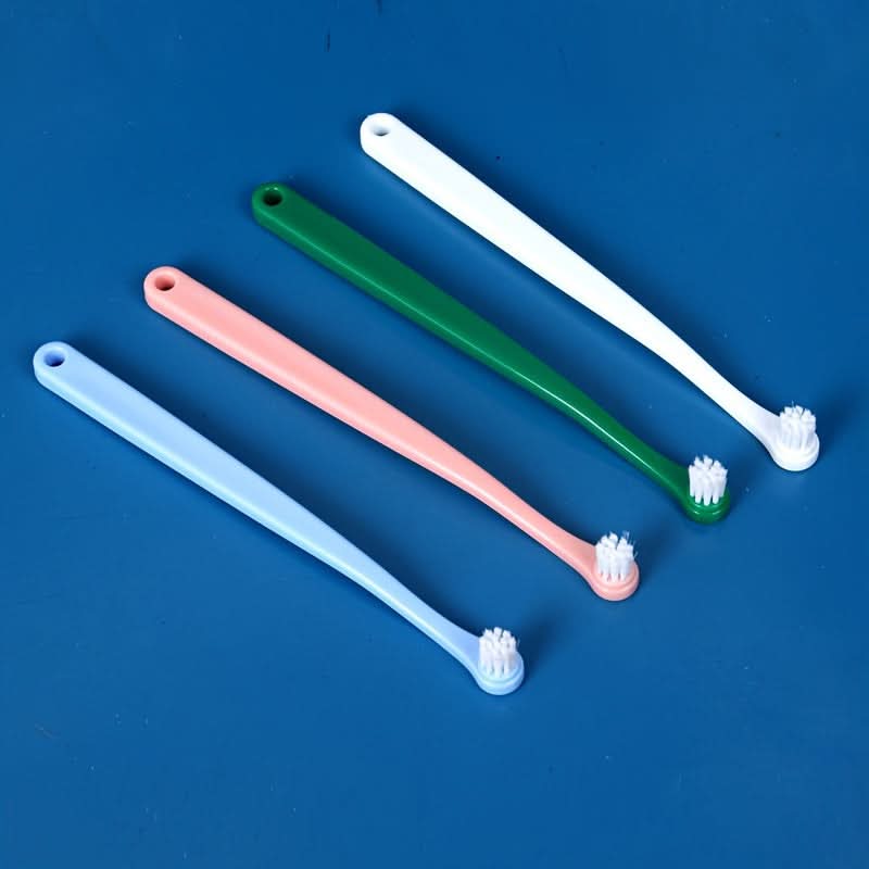 Small Round Head Pet Toothbrush, Biodegradable Bristles
