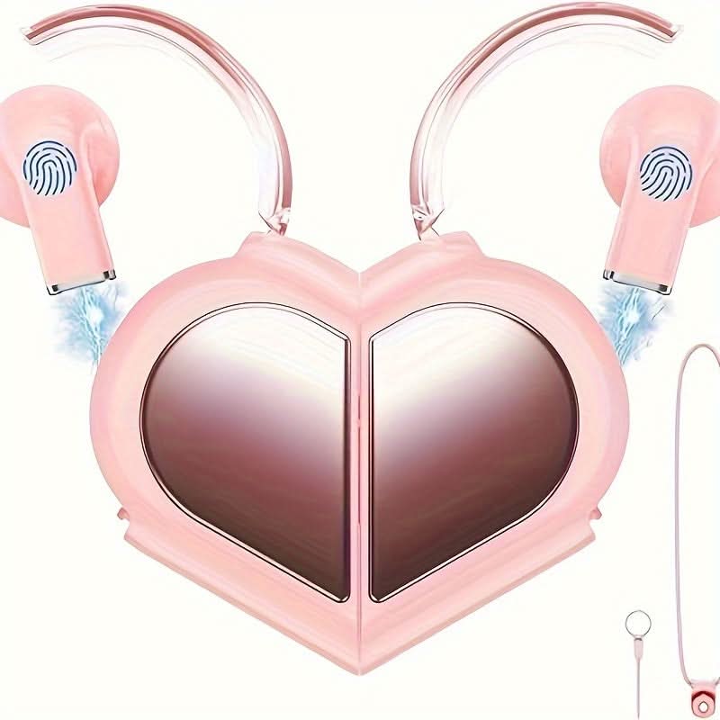 Heart-Shaped Headphones with Ultra-Long Battery Life