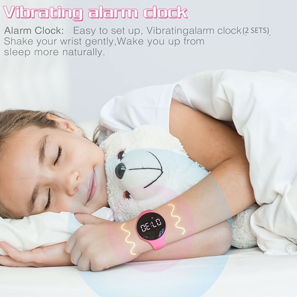 LED Digital Pedometer Fitness Watch – Kids Smart Tracker with Alarm & Stopwatch