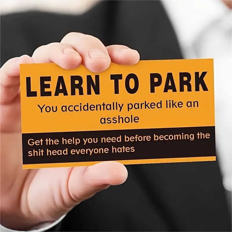 Parking Stickers – Humorous Irregular Decals | Novelty Car Warning Labels