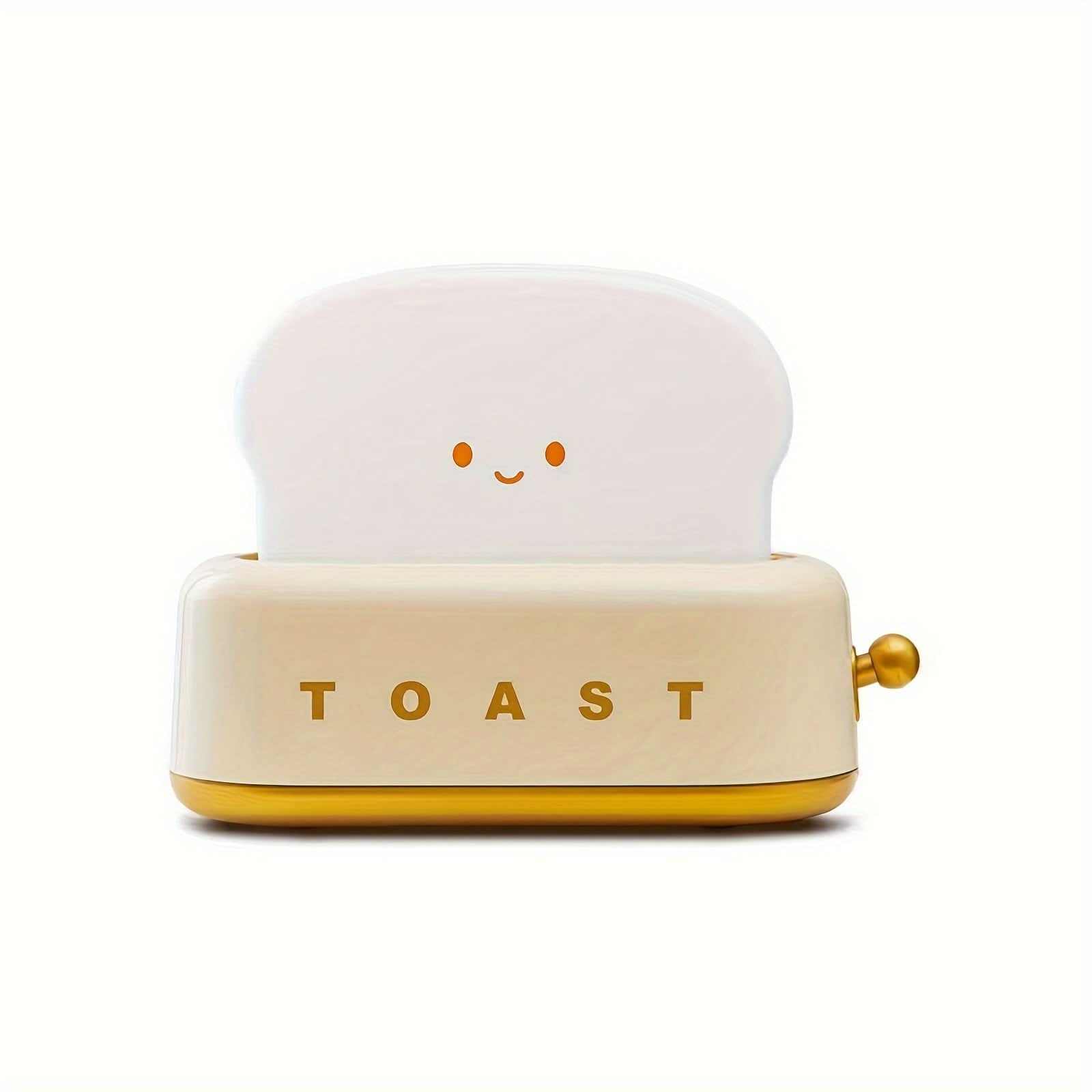 Toaster-Shaped LED Night Light – USB Rechargeable
