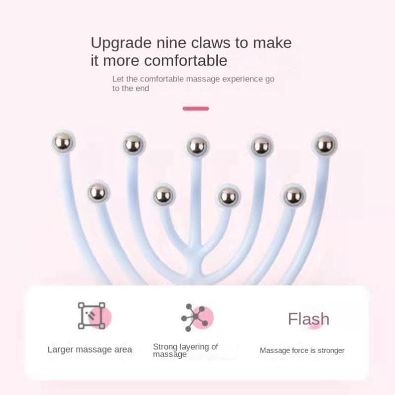 Nine-Claw Head Massager – Ultimate Scalp Relaxation