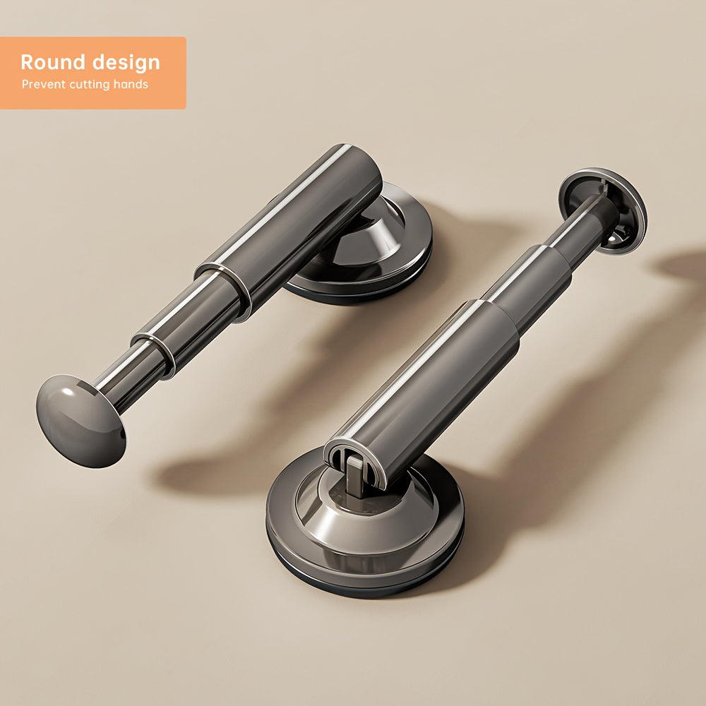 Worldwide Retractable Hanger Storage Rack – No-Drill Suction Mount, Adjustable Length, Space-Saving