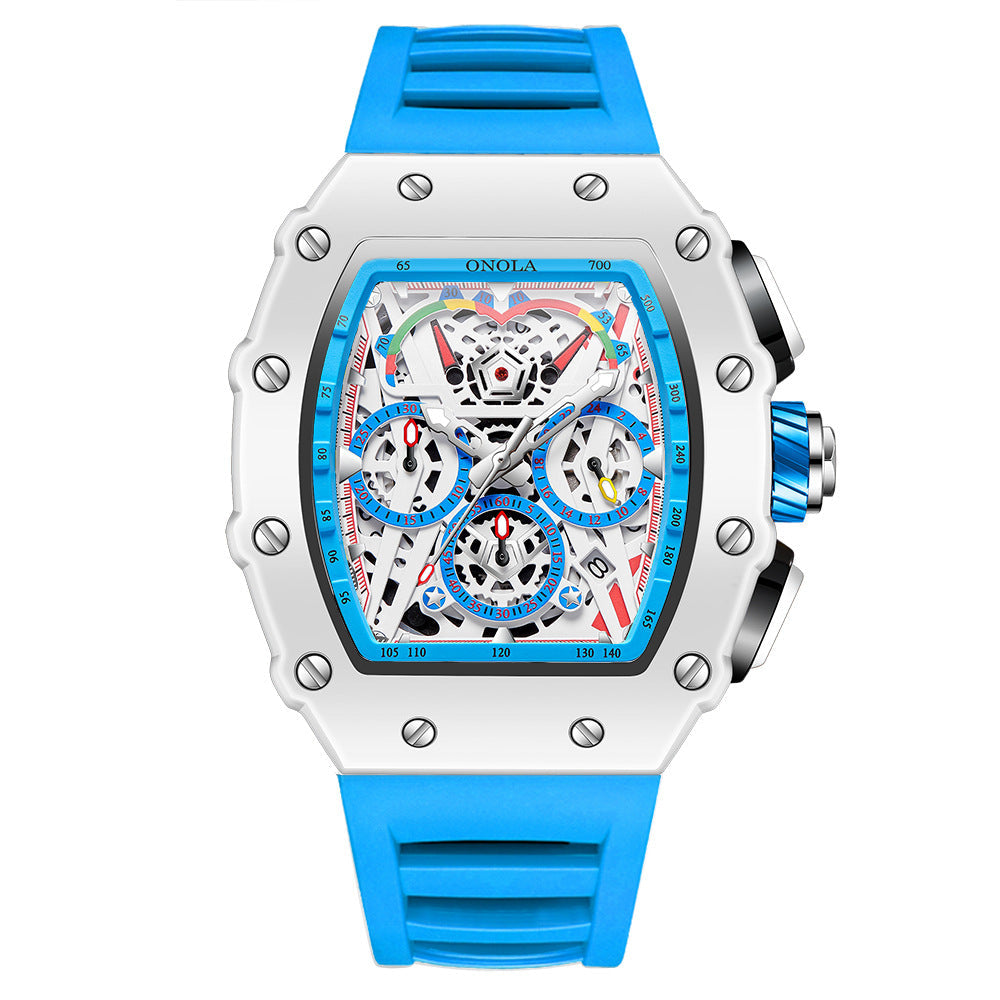 Onola 6827 Multifunctional Fashion Waterproof trendy Quartz watch For Men