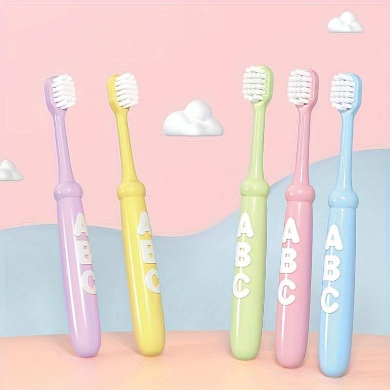 10-Pack Cartoon Kids' Soft Bristle Toothbrushes – Gentle Gum Care