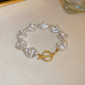 Vintage Baroque Pearl Link Bracelet – Unique Women's Jewelry