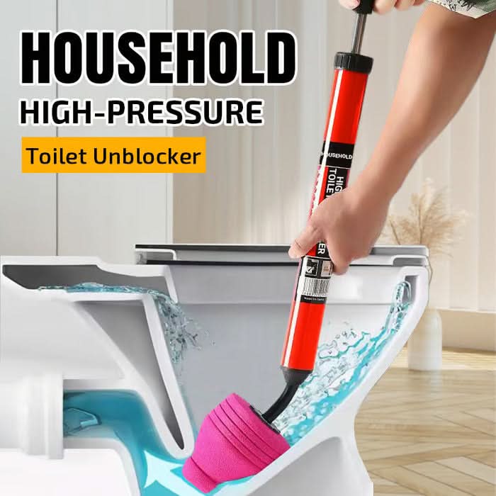 Air Pressure Toilet Unclogger, Rubber Plunger Tool
