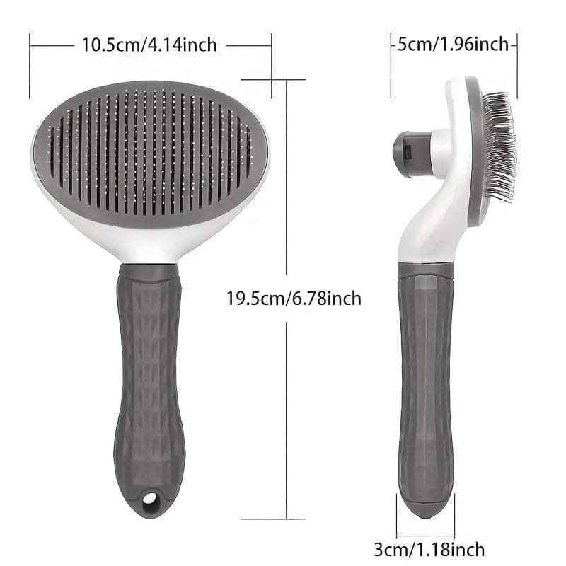 Self-Cleaning Dog Slicker Brush for Deshedding