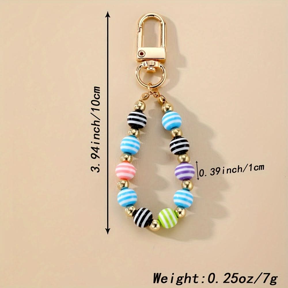 Beaded Evil Eye Phone Lanyard Wristlet Charm